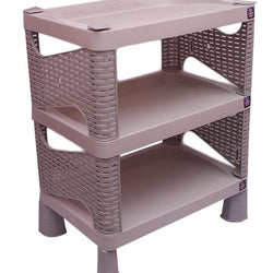 Windsor 3-Tier Floor Shoe Rack - Grey - Hommold