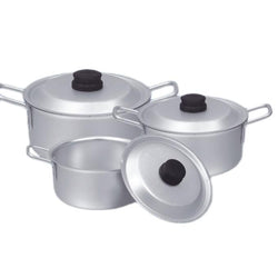 Set Of 3 - Aluminium Wire Handle Pots - Hommold