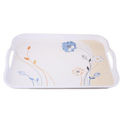 Blume Melamine Rectangular Serving Tray With Handles - Hommold