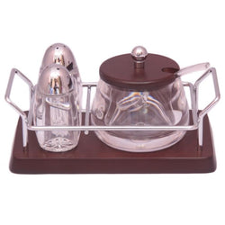 Condiment Sugar Jar Salt & Pepper Shakers Set - Hommold