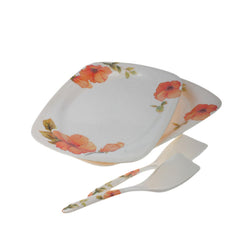 Florence Melamine Large Serving Dishes & Serving Spoons - Set of 2 - Hommold