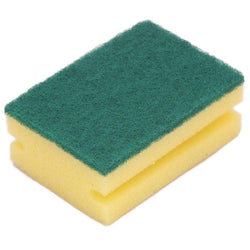 Pack of 5 - Heavy Duty Scrub Sponge - Yellow - Hommold