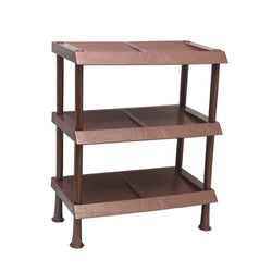 Hommold Anti-Skid Matt Finished 3-Tier Floor Shoe Rack 25 Inches Height - Hommold