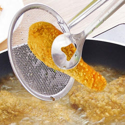 Frying Mesh Colander Quick Strain Stainless Steel Tong Colander - Hommold
