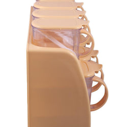 Chef Land 2-Tier Spice Rack With 7 Spice Jars - Hommold