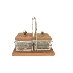 Sugar Pots Set With Stand 2 Pcs With Spoons - Hommold