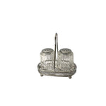 Acrylic Salt & Pepper Shaker Set 2 Pcs With Stainless Steel Stand - Hommold