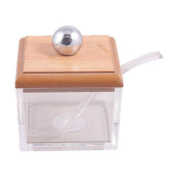 Pack Of 3 - Acrylic Sugar Pot With 02 Salt and Pepper Shakers - Hommold