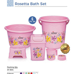 Rosetta Bathroom Sets - 6 Pieces - Hommold