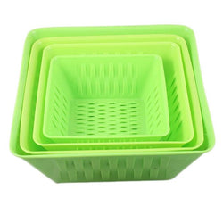 Multipurpose Square Shelf Basket - Pack of 4 - Hommold