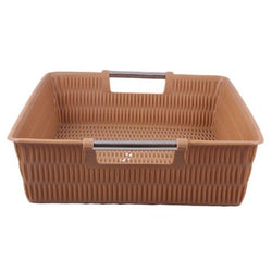 Pack of 3 - Multipurpose Basket with Handle - Brown - Hommold