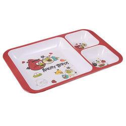 Rectangle Shape Red and White Melamine Plastic Tray