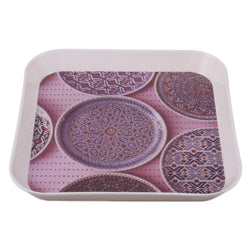 Square Shaped White Plastic Tray