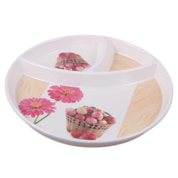 Plastic Melamine Tray Round Shape for Serving
