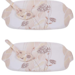 Set of 2 - Fuoco Melamine Large Serving Dish & Serving Spoon - Hommold