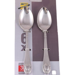 Set of 6 - Dutch Star Master Stainless Steel Dinner Spoons - Hommold