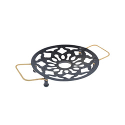 Hot Pot Wok Pan Karahi Stand 10.5 Inches Diameter With Handles - Hommold