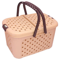 Homecare Portable Storage, Picnic and Carry Basket With Lid - Hommold