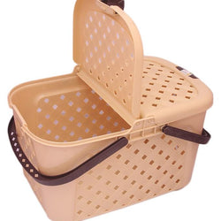 Homecare Portable Storage, Picnic and Carry Basket With Lid - Hommold