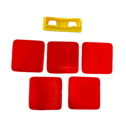 Pack of 5 - Plastic Coasters With Holder - Hommold