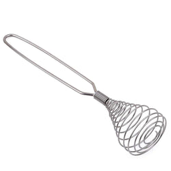 Stainless Steel Spring Coil Whisk Manual Eggbeater For Mixing Blending Beating - Hommold