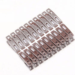 Stainless Steel Clothing Line Pegs Hooks Super Value Pack of 16 - Hommold