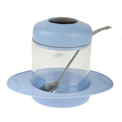 Hugo Star Sugar Pot Condiment Jar With Tray & Spoon