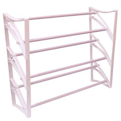 Hi-Tech 3-Tier Floor Shoe Rack - White - Hommold