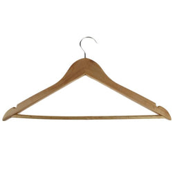 Hugo Super Elegant Luxurious Wood Hangers Solid Construction - Pack of 5 - Hommold